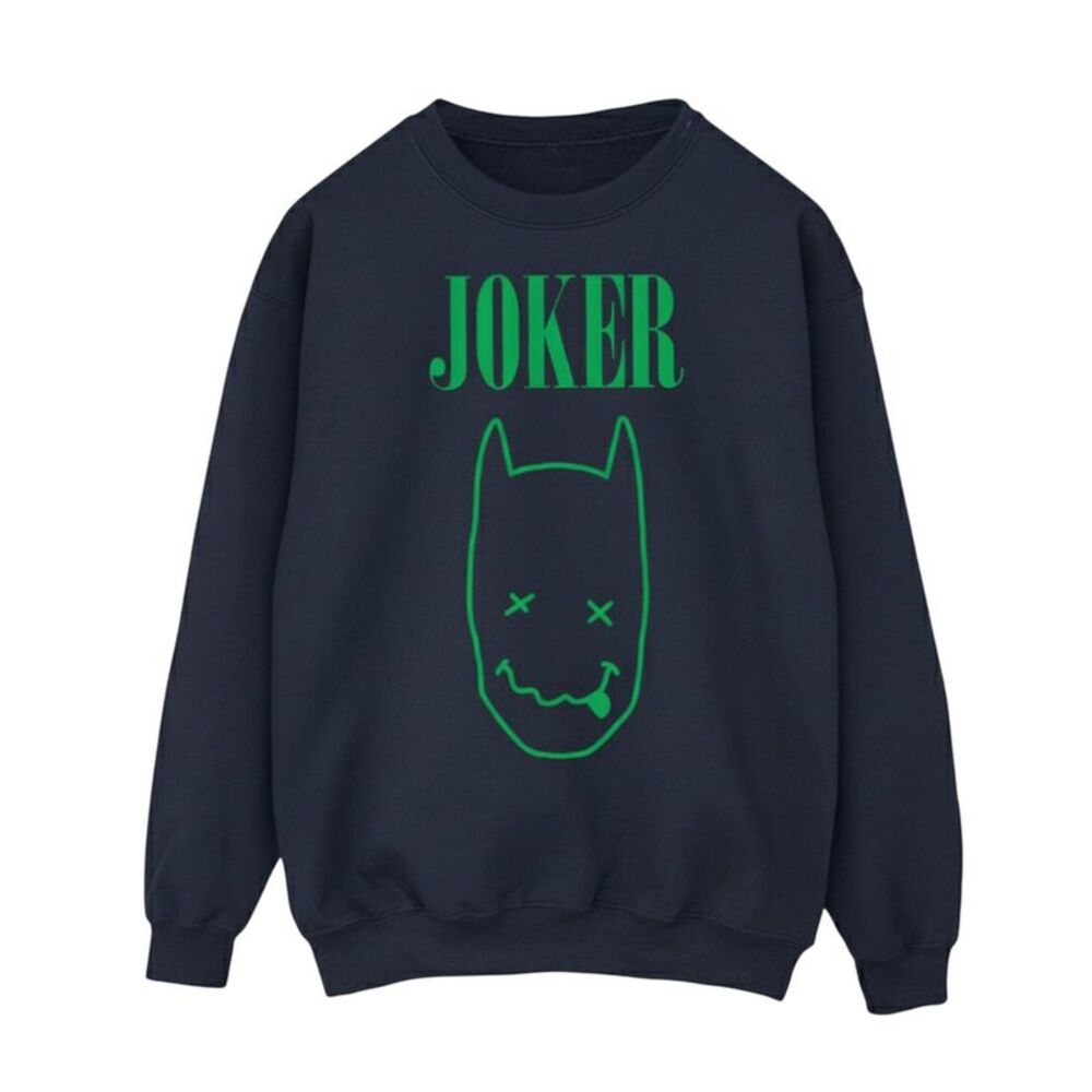 Batman Mens Joker Sweatshirt / Navy Blue
